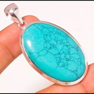 New Tibetan Turqoise Gemstone Pendant